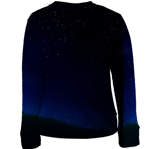 Детский 3D свитшот Yoshi and Mario (вид сзади)