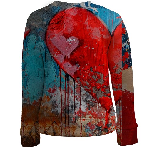 Дитячий 3D світшот Love couple, Romantic (вид ззаду)