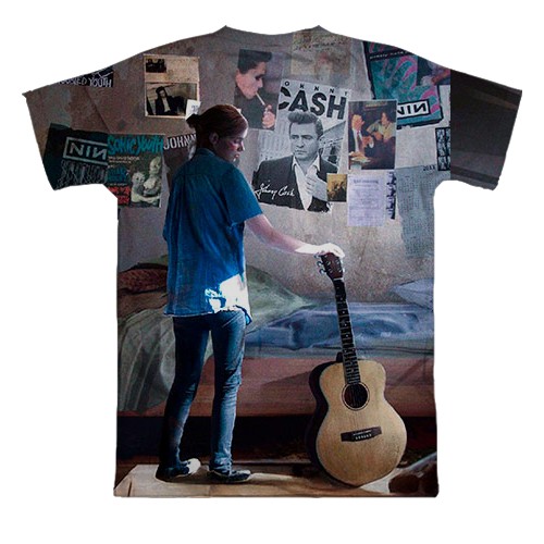 3D футболка Элли с гитарой - TLoU (вид сзади)