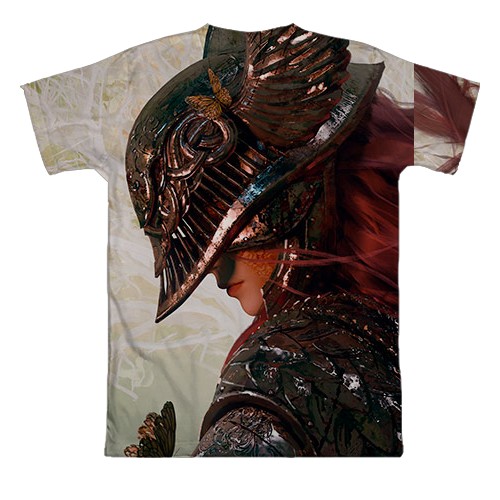 3D футболка Malenia - Elden Ring (вид сзади)
