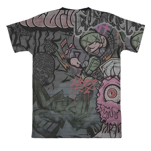 3D футболка Gachiakuta graffiti (вид ззаду)