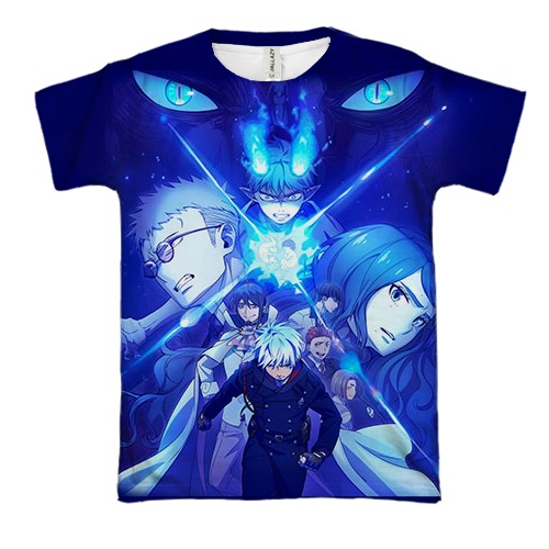 3D футболка Blue Exorcist (вид спереду)