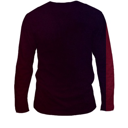 Мужской 3D лонгслив Vi - LoL (Arcane) (вид сзади)