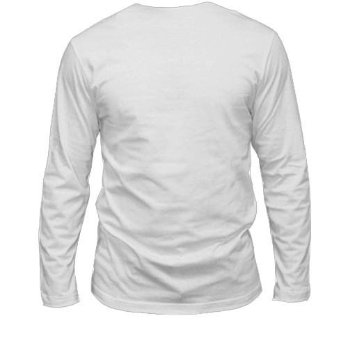 Мужской 3D лонгслив Miko tails - Genshin Impact (вид сзади)