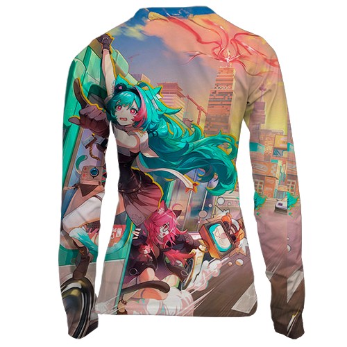 Жіночий 3D лонгслів NTE: Neverness to Everness (вид ззаду)