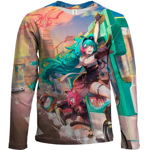 Дитячий 3D лонгслів NTE: Neverness to Everness (вид спереду)