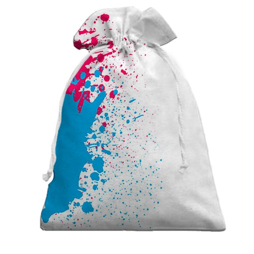 3D Подарунковий мішечок Roblox яскраві фарби (вид ззаду)