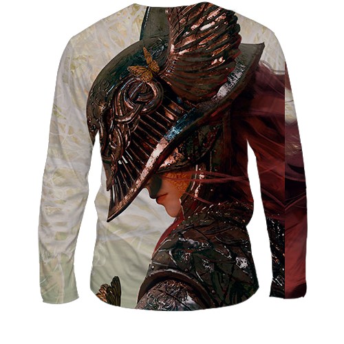 Мужской 3D лонгслив Malenia - Elden Ring (вид сзади)