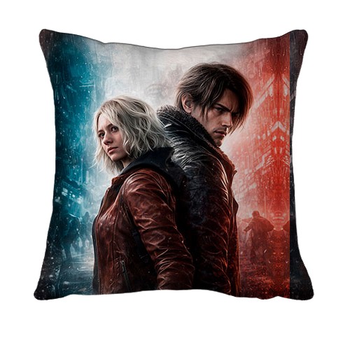 3D подушка Resident Evil Requiem (вид сзади)