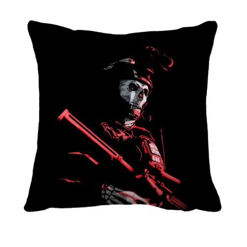3D подушка Ghost - Call of Duty (вид спереди)