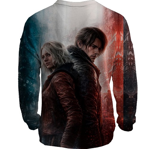 3D світшот Resident Evil Requiem (вид ззаду)