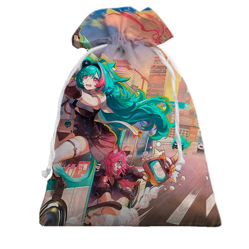 3D Подарочный мешочек NTE: Neverness to Everness (вид сзади)