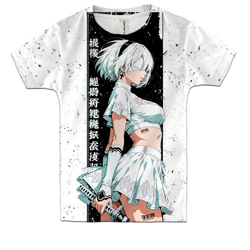 Детская 3D футболка YoRHa No.2 Type B (вид спереди)