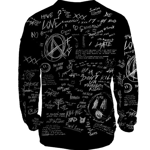 3D світшот 02 - Милий у Франксі (вид ззаду)