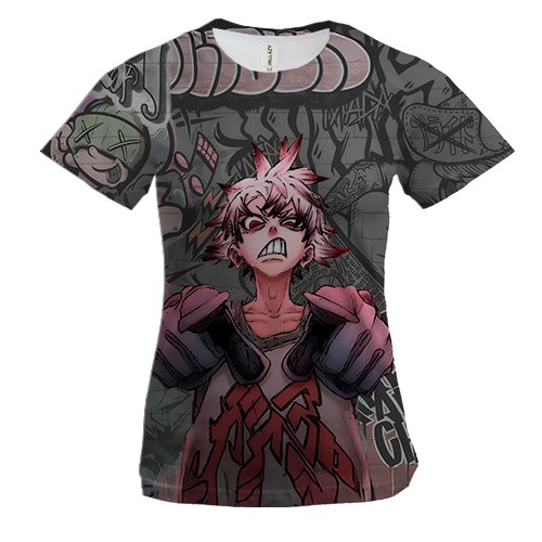 Женская 3D футболка Gachiakuta graffiti (вид спереди)