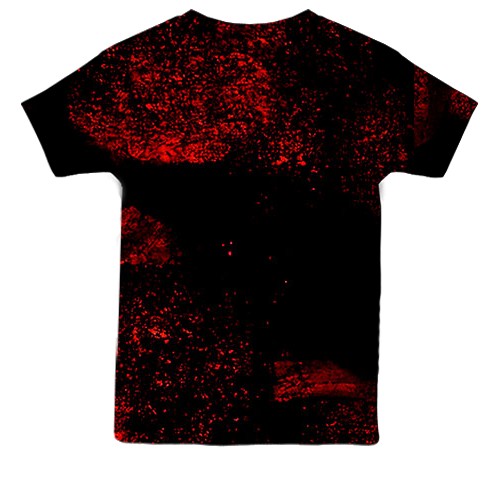 Детская 3D футболка Power x Dragon, red (вид сзади)