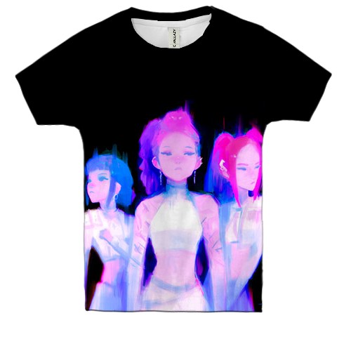 Детская 3D футболка KPop DH art (вид спереди)