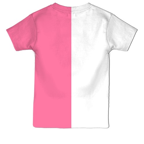 Дитяча 3D футболка Frieren pink (вид ззаду)