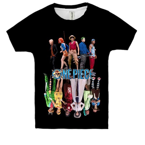 Детская 3D футболка One Piece Show (вид спереди)