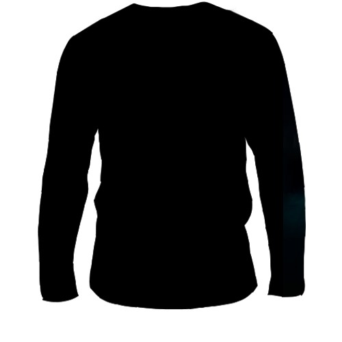 Чоловічий 3D лонгслів Сходження Героя Щита (вид ззаду)