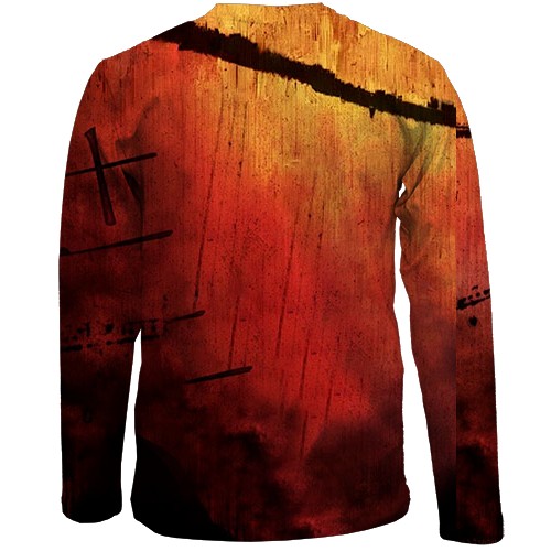 Дитячий 3D лонгслів Bleach - Kenpachi (вид ззаду)