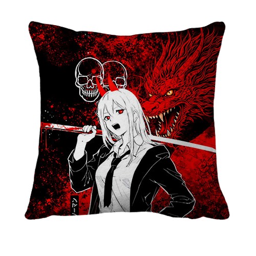 3D подушка Power x Dragon, red (вид спереду)