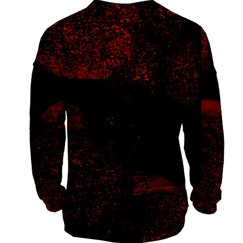 3D світшот Power x Dragon, red (вид ззаду)