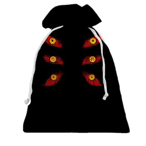 3D Подарочный мешочек Kokushibo eyes - Demon Slayer (вид сзади)