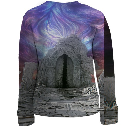 Детский 3D свитшот Ghost - Call of Duty (вид сзади)