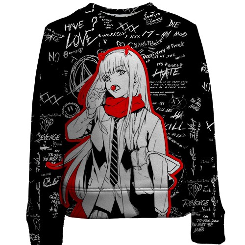 Дитячий 3D світшот YoRHa No.2 Type B (вид спереду)