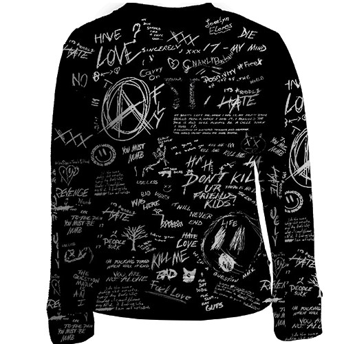 Дитячий 3D світшот 02 - Милий у Франксі (вид ззаду)