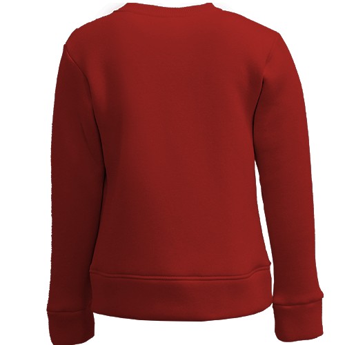 Дитячий 3D світшот One Piece team, red (вид ззаду)