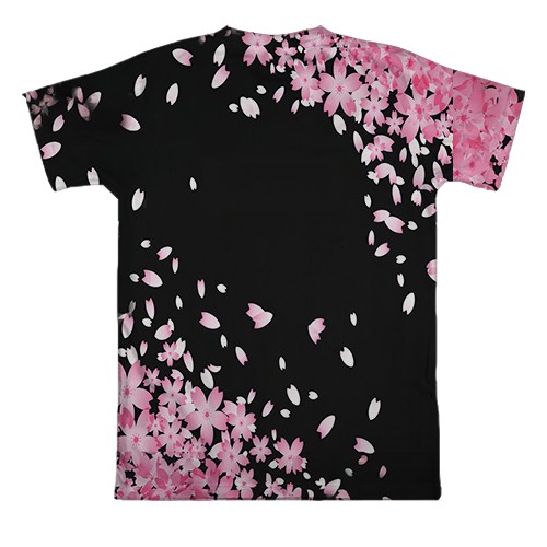 3D футболка Blackpink Flowers (вид сзади)