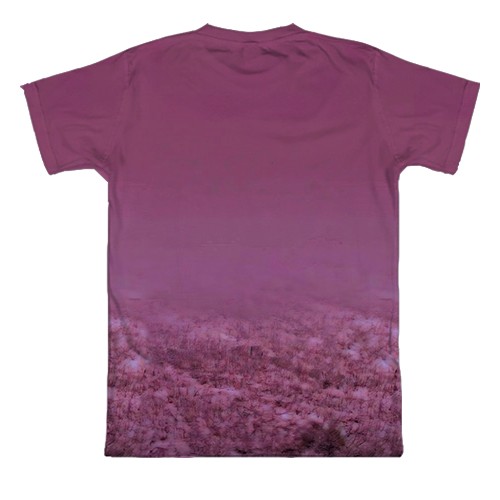 3D футболка Stray Kids (розовое поле) (вид сзади)