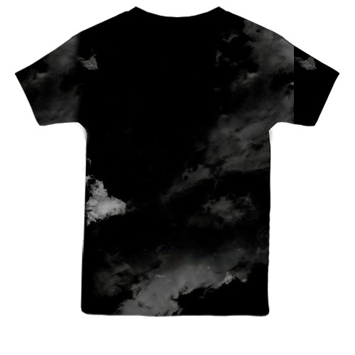 Детская 3D футболка Stray Kids (ночное небо) (вид сзади)