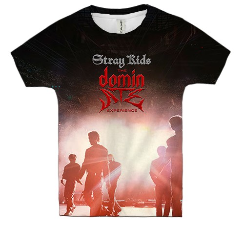 Детская 3D футболка Stray Kids - The dominATE experience (вид спереди)