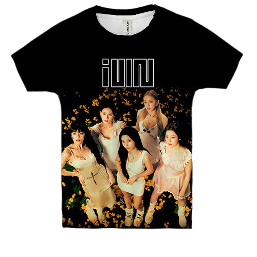 Дитяча 3D футболка (G)I-dle (вид спереду)