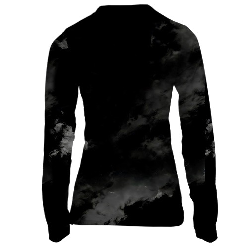 Жіночий 3D лонгслів Stray Kids (нічне небо) (вид ззаду)