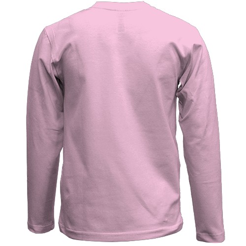 Детский 3D лонгслив Blackpink Heart (pink) (вид сзади)