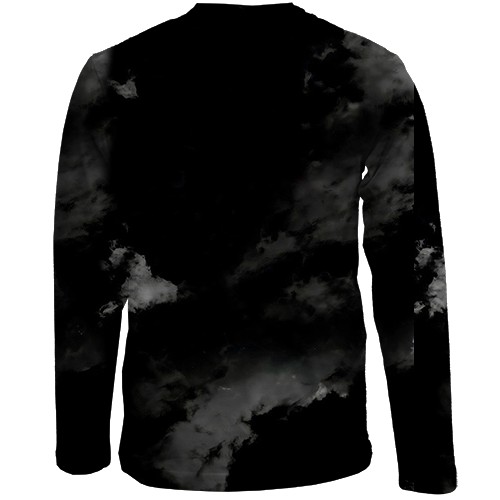 Детский 3D лонгслив Stray Kids (ночное небо) (вид сзади)