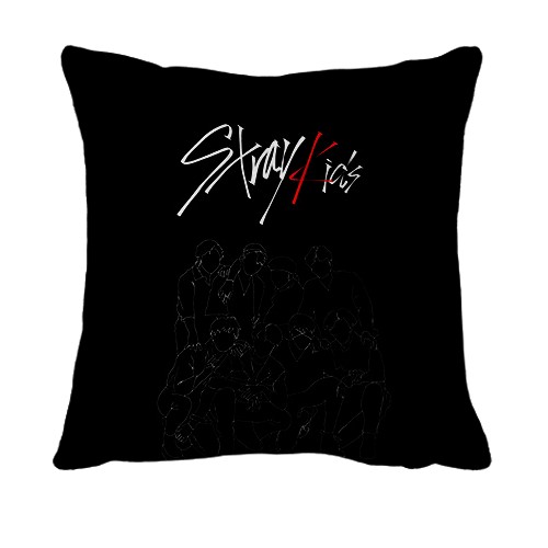 3D подушка Stray Kids (силуэты) (вид спереди)