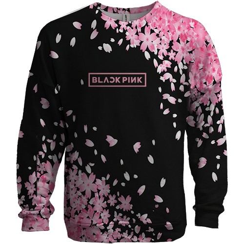 3D світшот Blackpink Flowers (вид спереду)