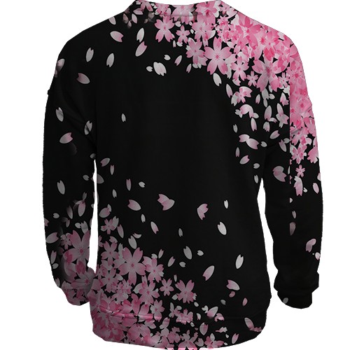 3D світшот Blackpink Flowers (вид ззаду)