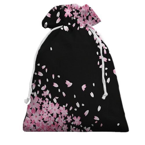 3D Подарунковий мішечок Blackpink Flowers (вид ззаду)