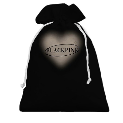 3D Подарочный мешочек Blackpink Heart (вид спереди)