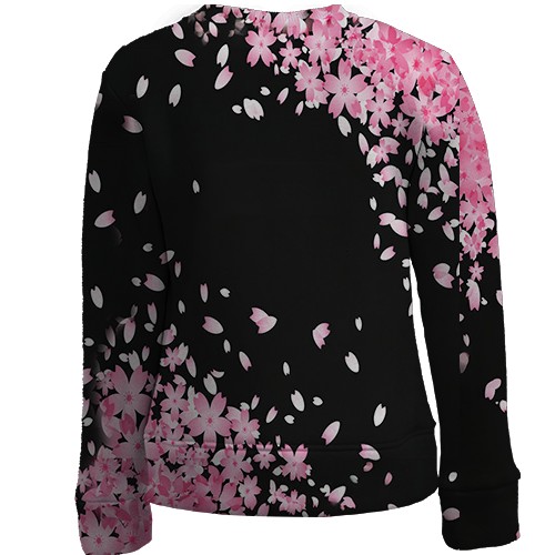 Дитячий 3D світшот Blackpink Flowers (вид ззаду)