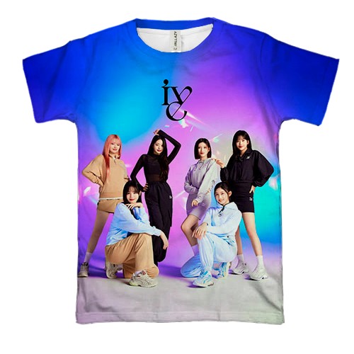 3D футболка IVE (K-pop) (вид спереду)