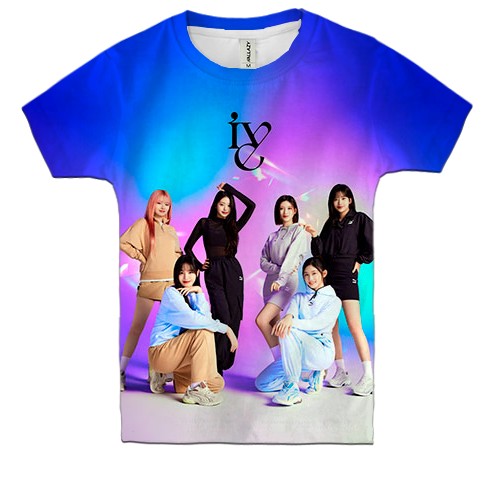 Дитяча 3D футболка IVE (K-pop) (вид спереду)