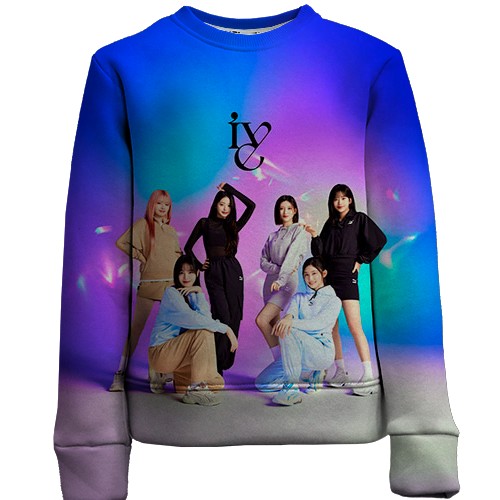 Детский 3D свитшот IVE (K-pop) (вид спереди)