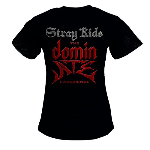 Женская 3D футболка Stray Kids - The dominATE experience (вид сзади)